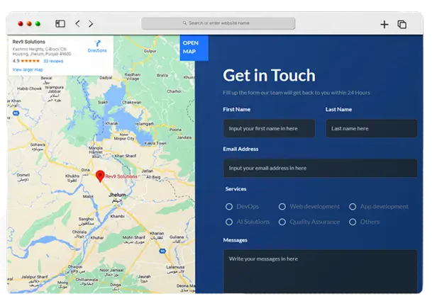 Contact map